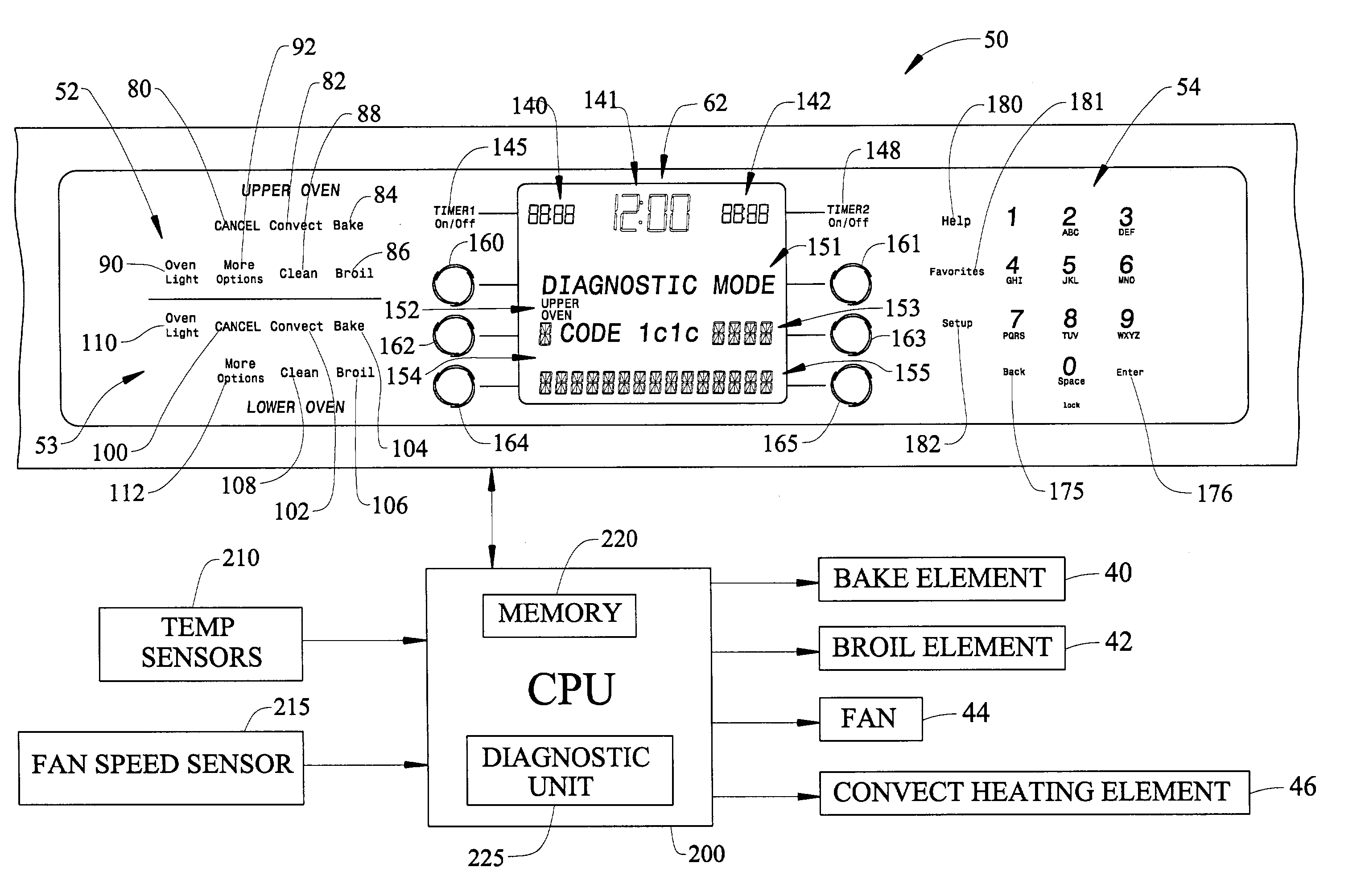 Diagnostic system for an appliance