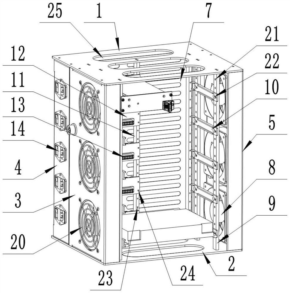 Power supply aging state monitoring system and monitoring method