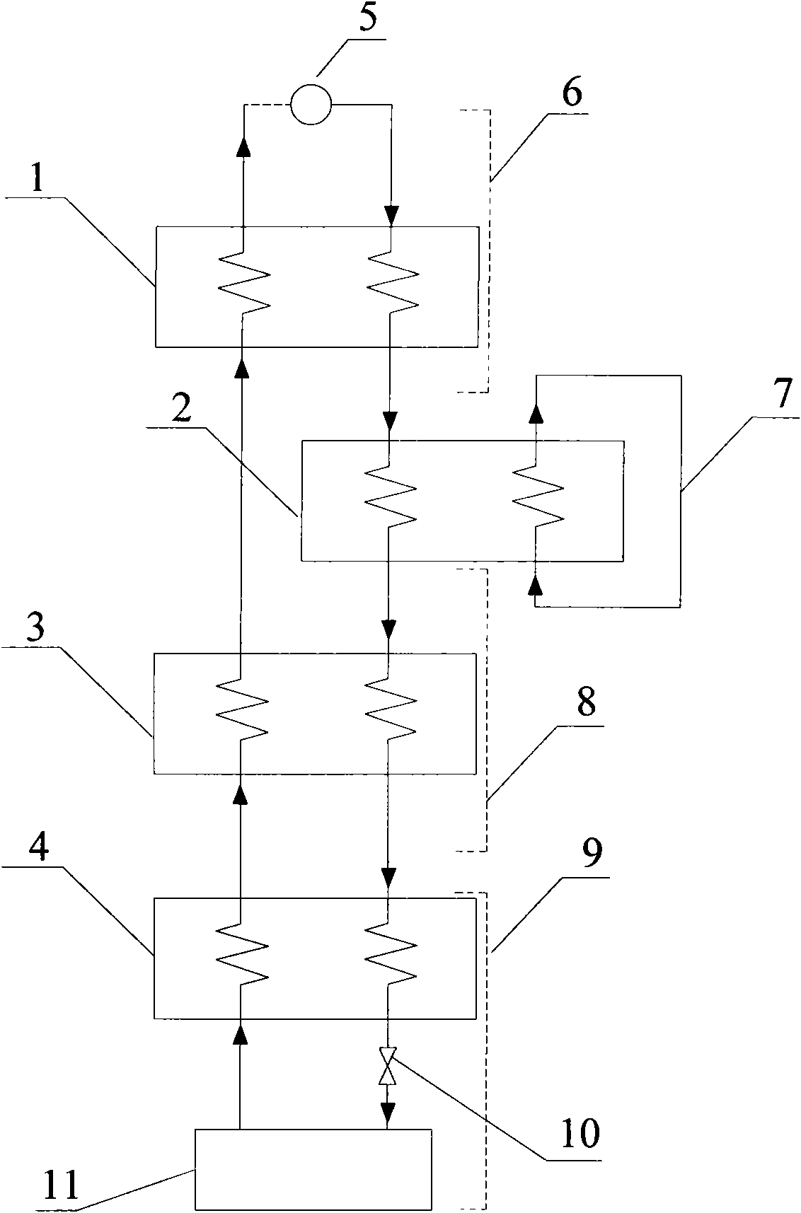 Multi-stage precooling cryoablation method and device