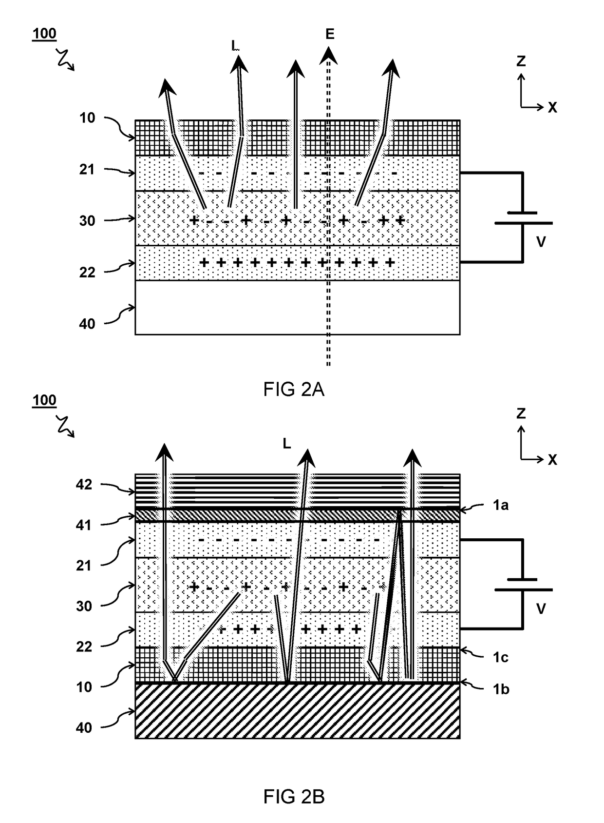 Electro-optical device stack