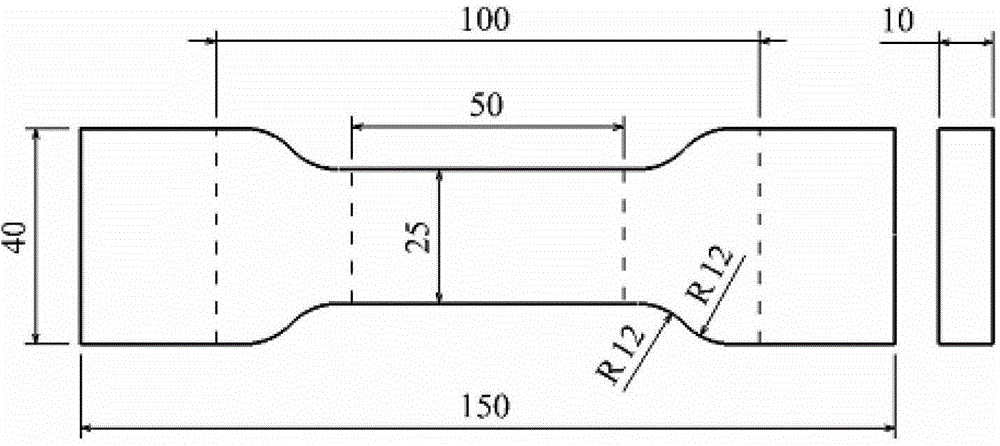 Approximate model technology based composite foamed plastic interface phase mechanical test method