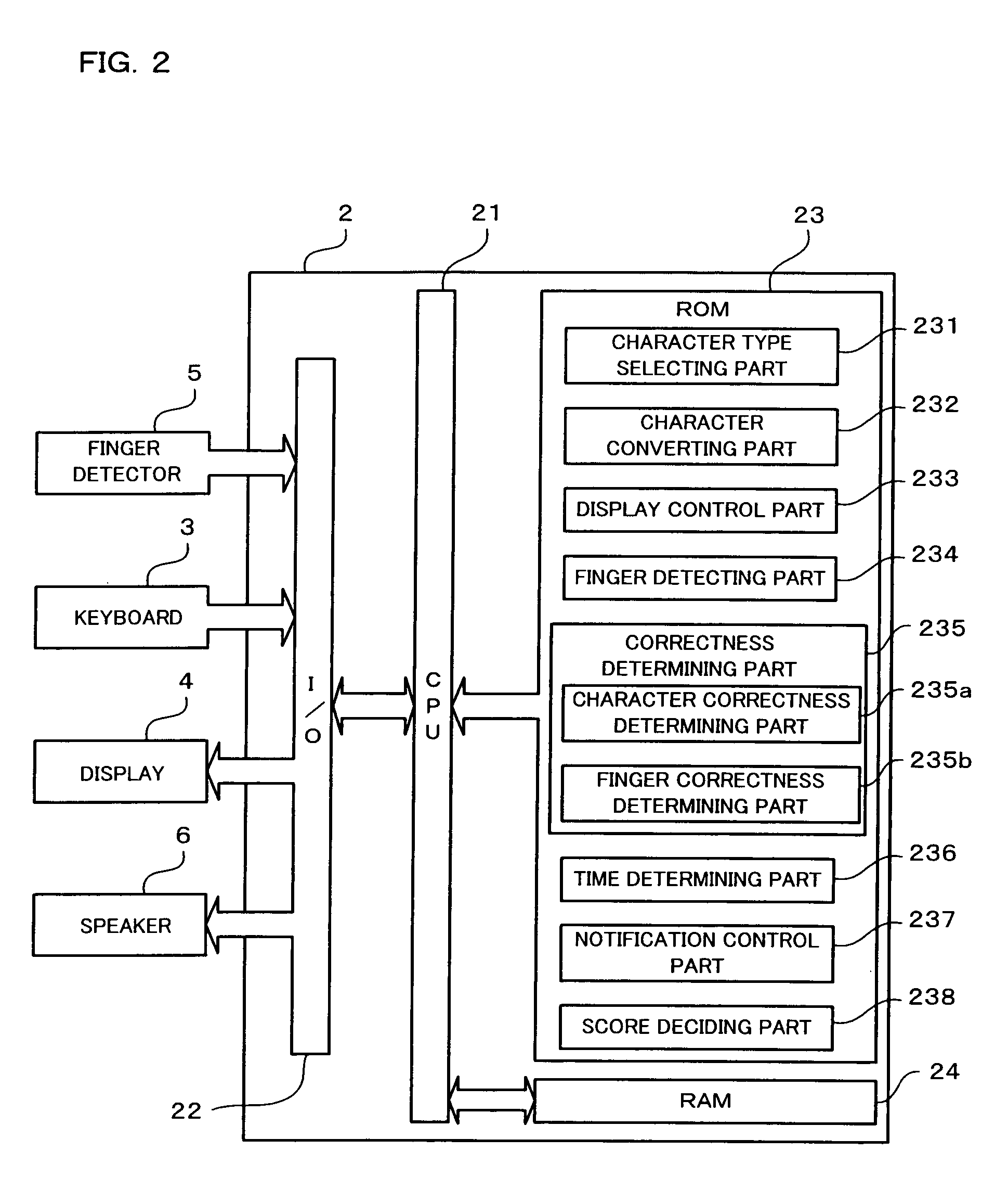 Typing practice apparatus, typing practice method, and typing practice program