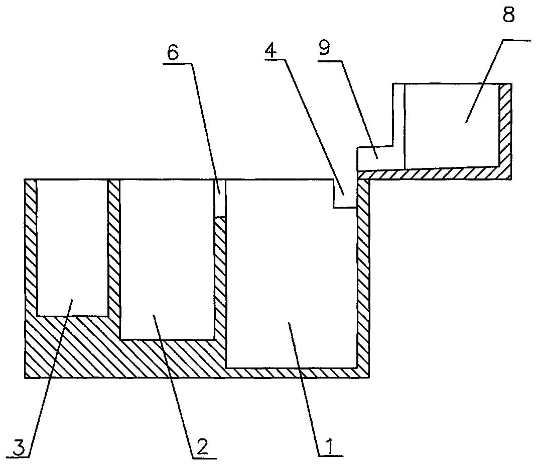 Settling tank of grain slag cooling water circulating system