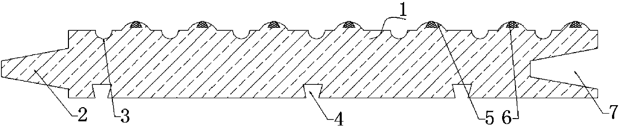 Skid-resisting floor tile