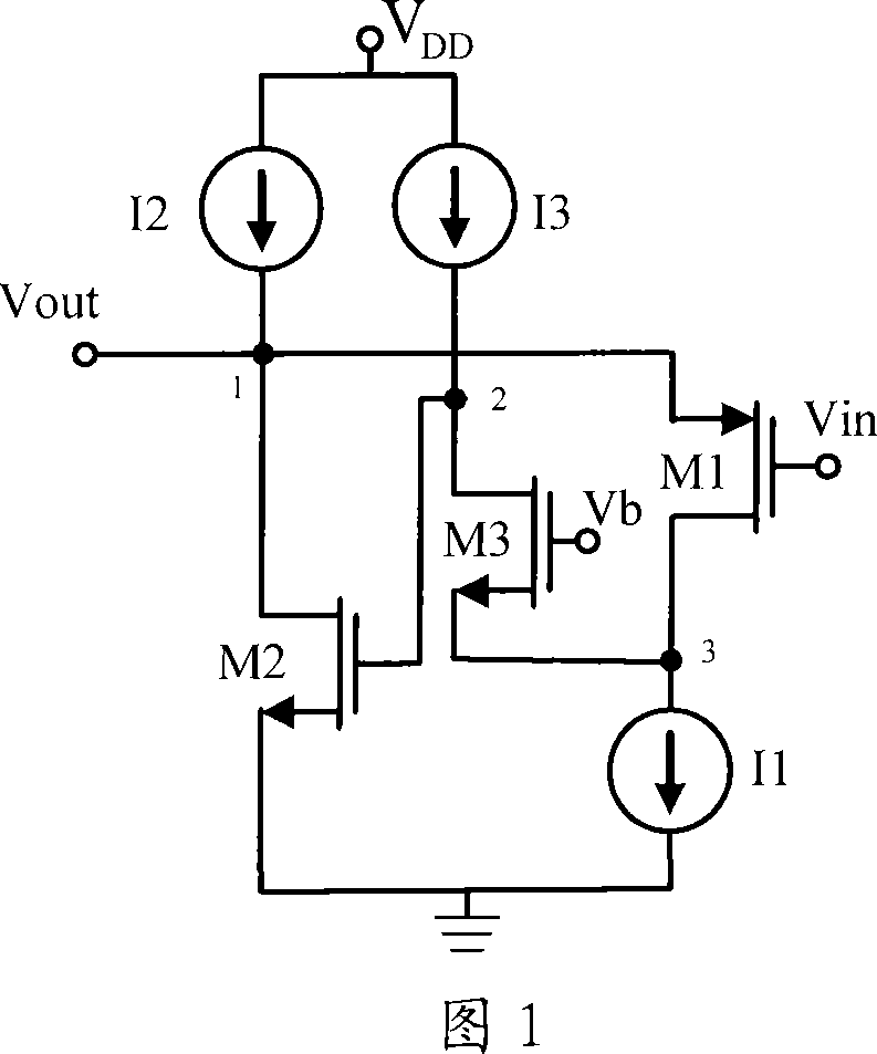 Voltage follower of small output resistance, large output amplitude