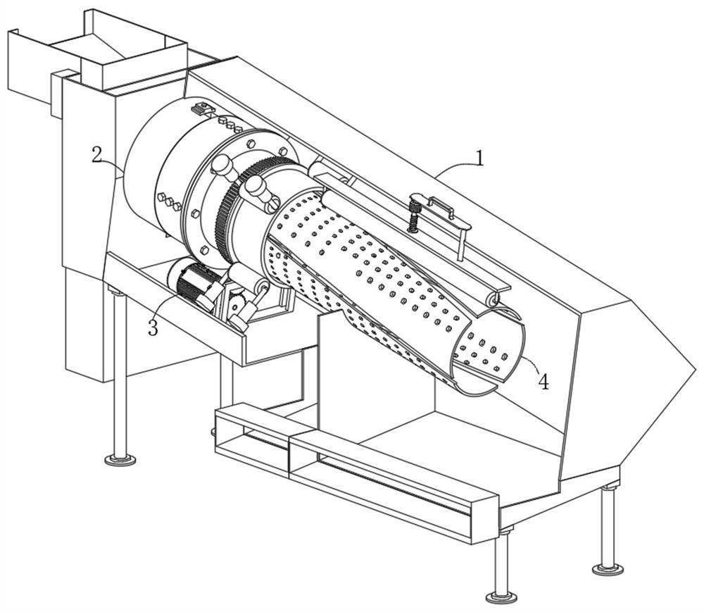 A kind of concrete aggregate separation device and separation method thereof