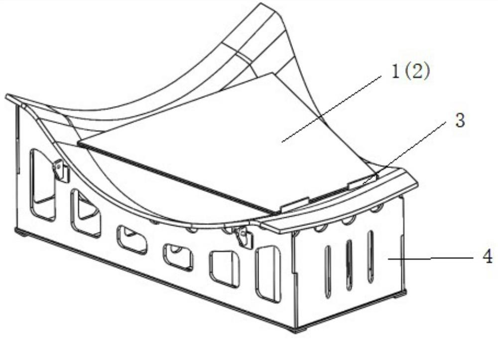 Design method of creep age forming die for multi-thickness part