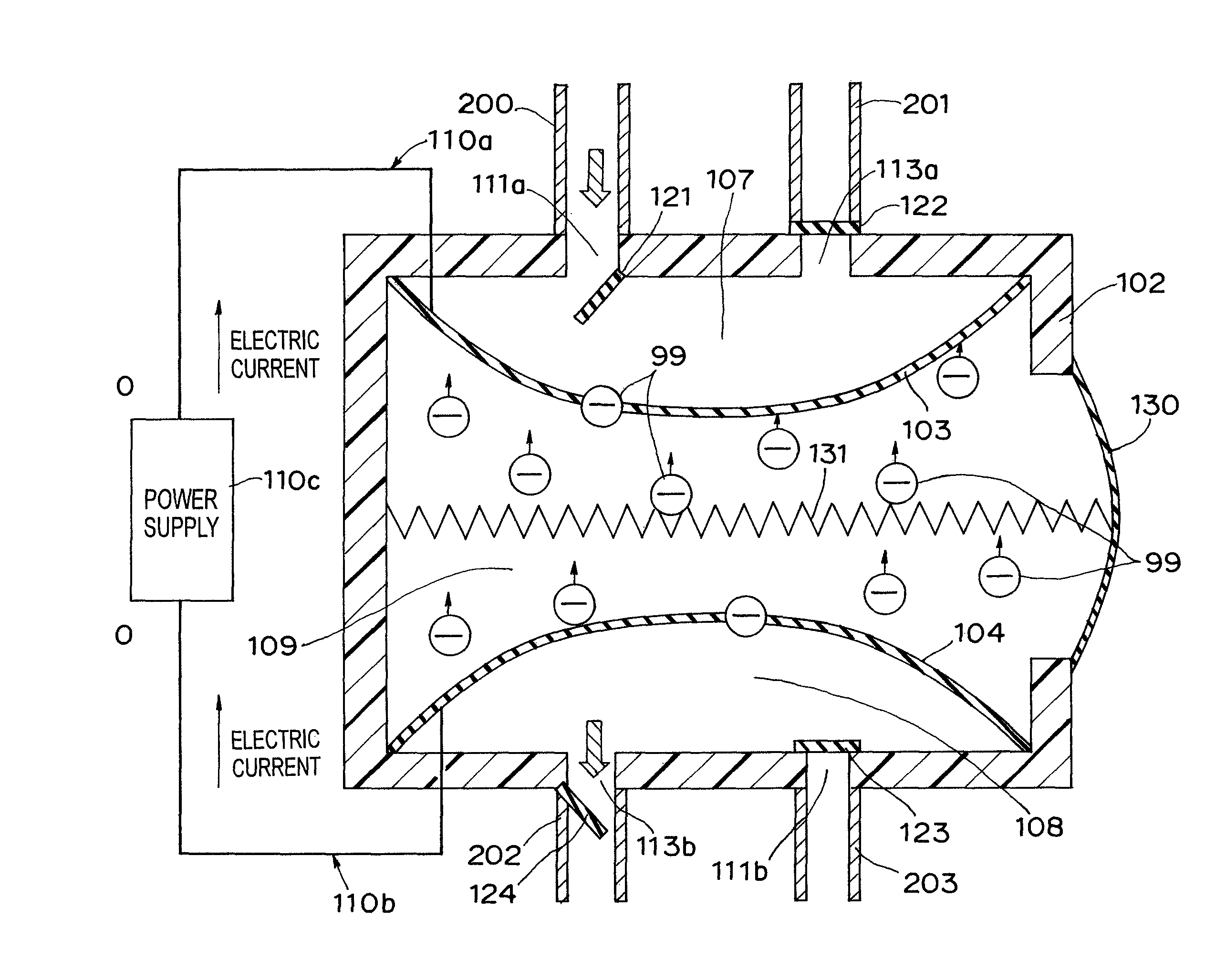 Fluid transporting device using conductive polymer