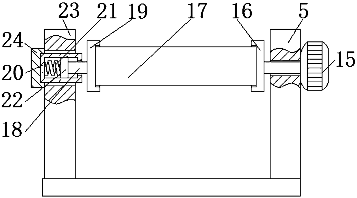 A textile fabric winding device