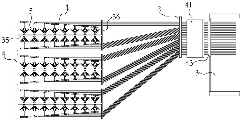 A warping machine for preventing warp damage