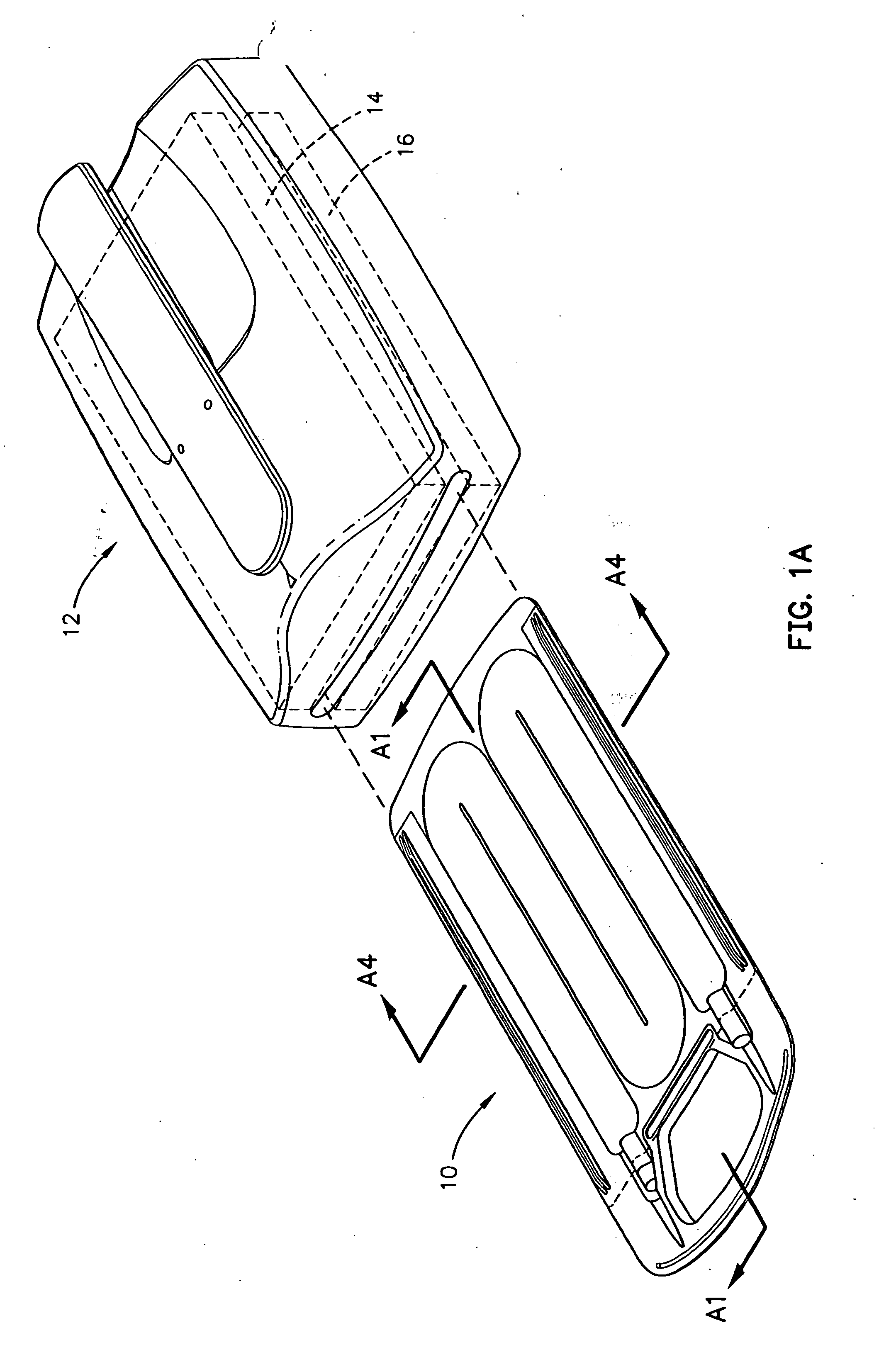 Intravenous fluid warming cassette with stiffening member and integral handle