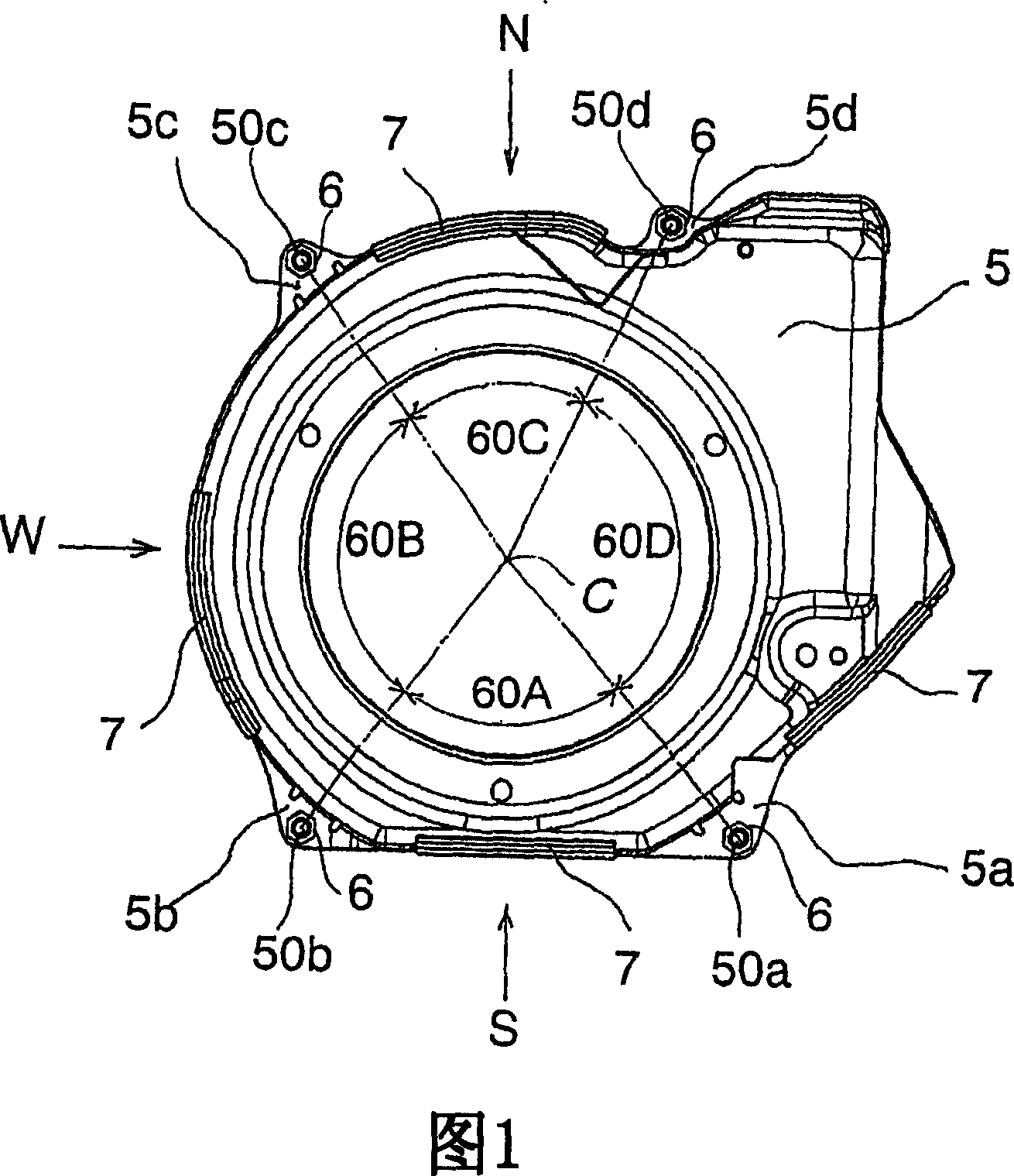 Forced-air-cooled engine with cooling air guide cover