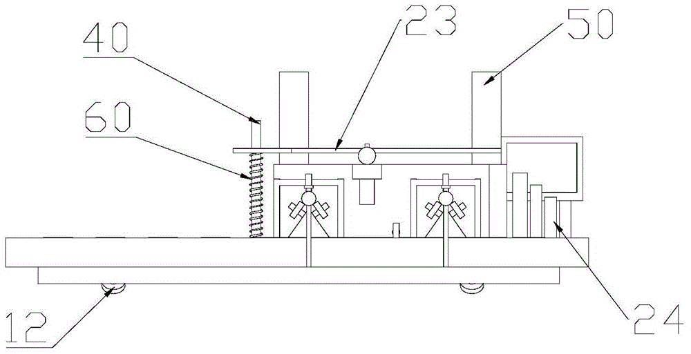 Device for adjusting wood width for sawing wood