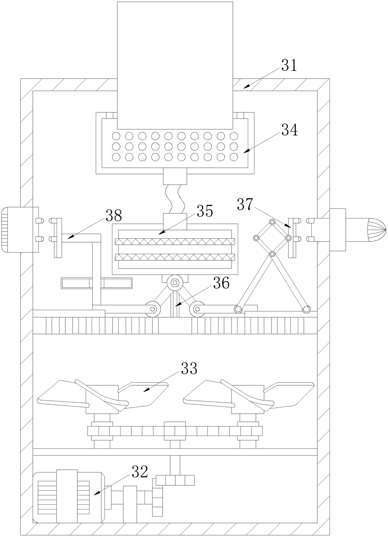 Electric device comprising adsorbent