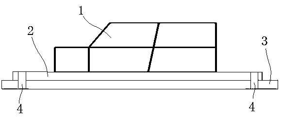 Trolley test method for simulating offset collision