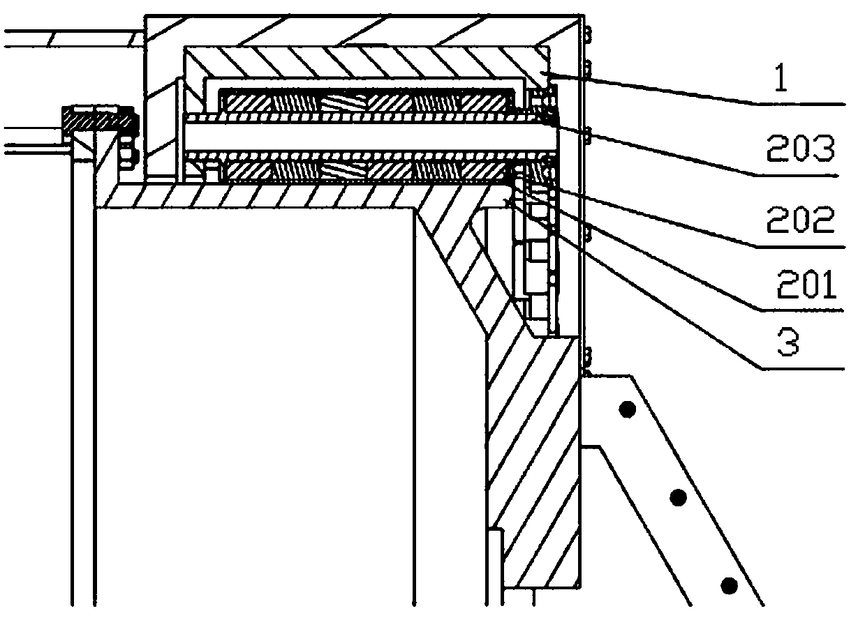 Cylindrical dual-layer shell structure with vibration isolation system ...