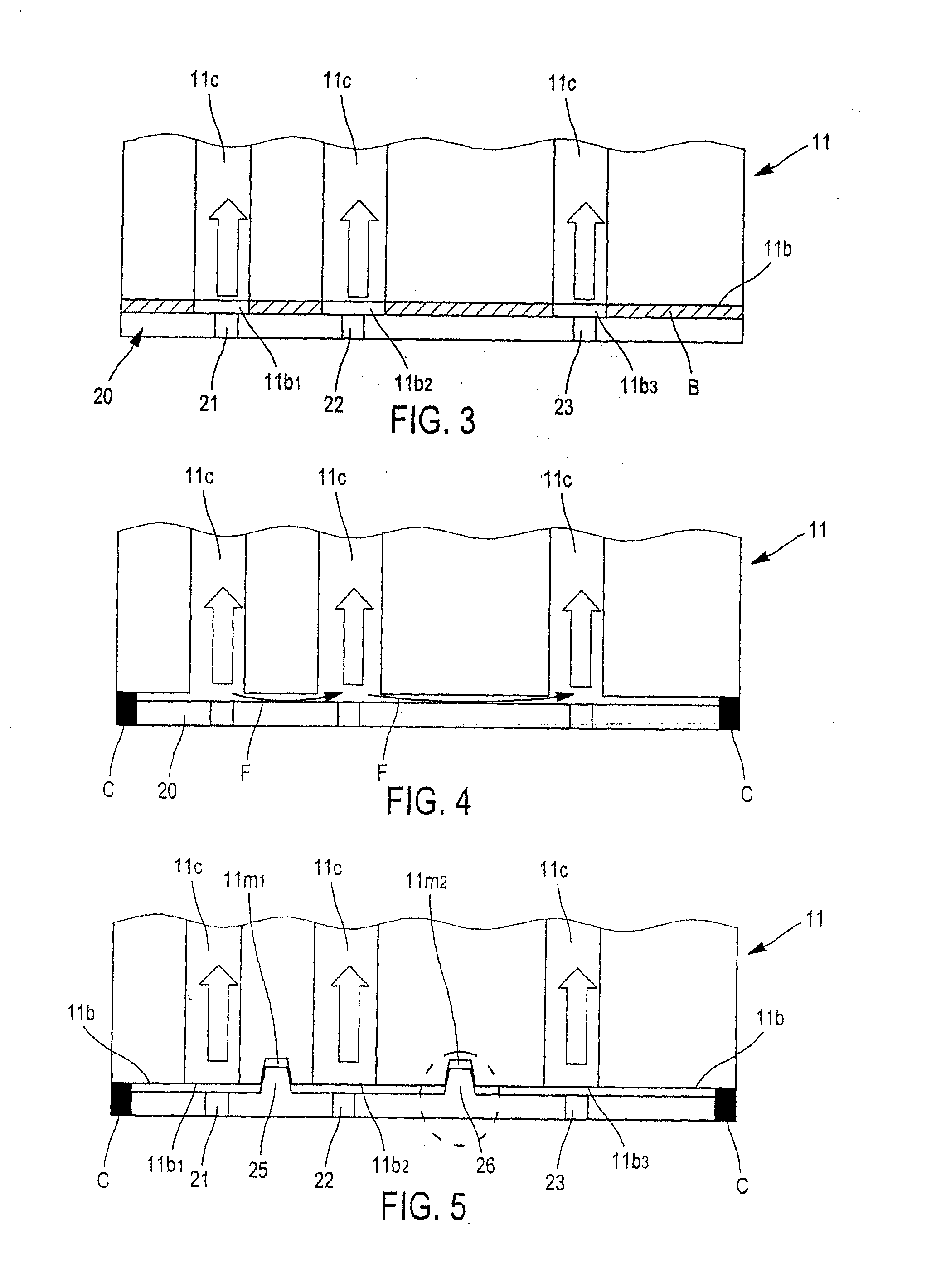 Cooled vane of a high-pressure turbine