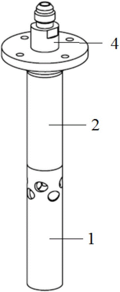 Methane rotational flow premixing nozzle device