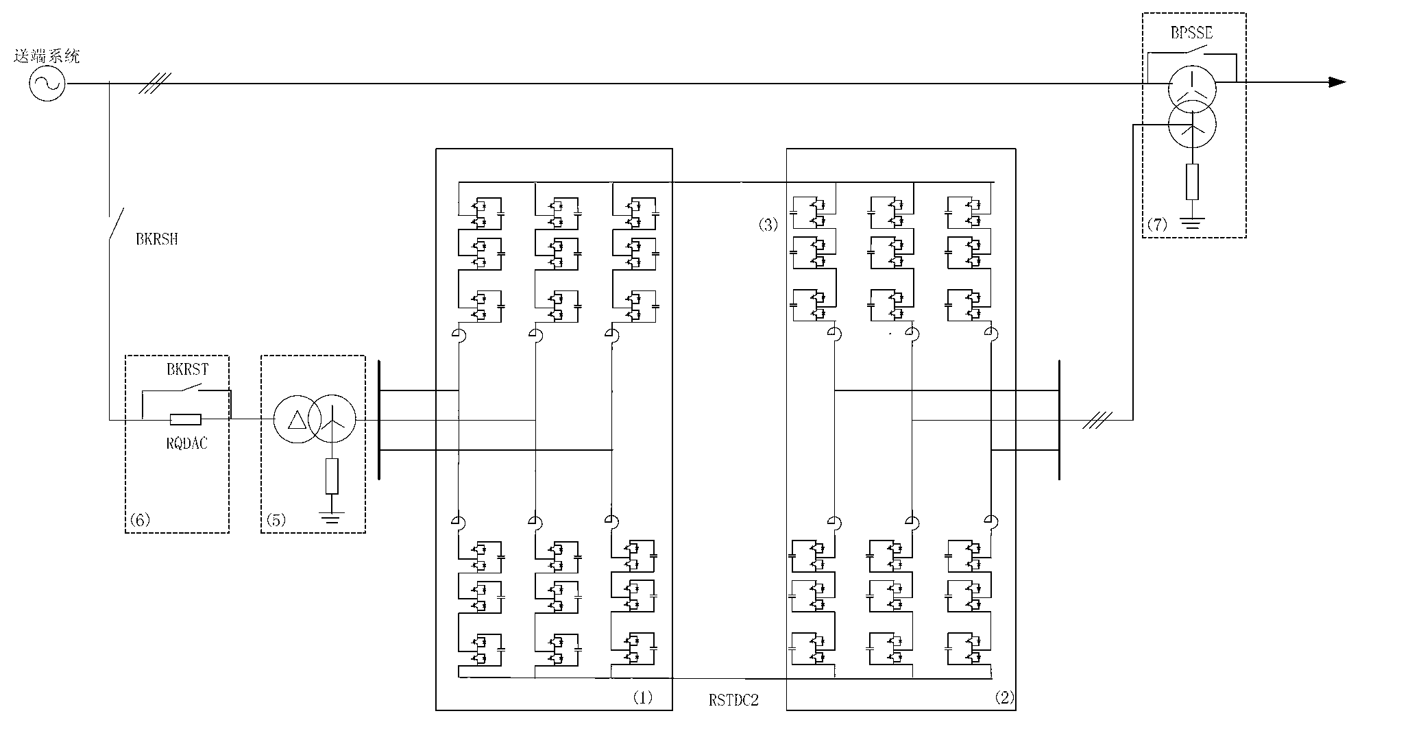 Unified power flow controller adopting modular structure and starting method for unified power flow controller