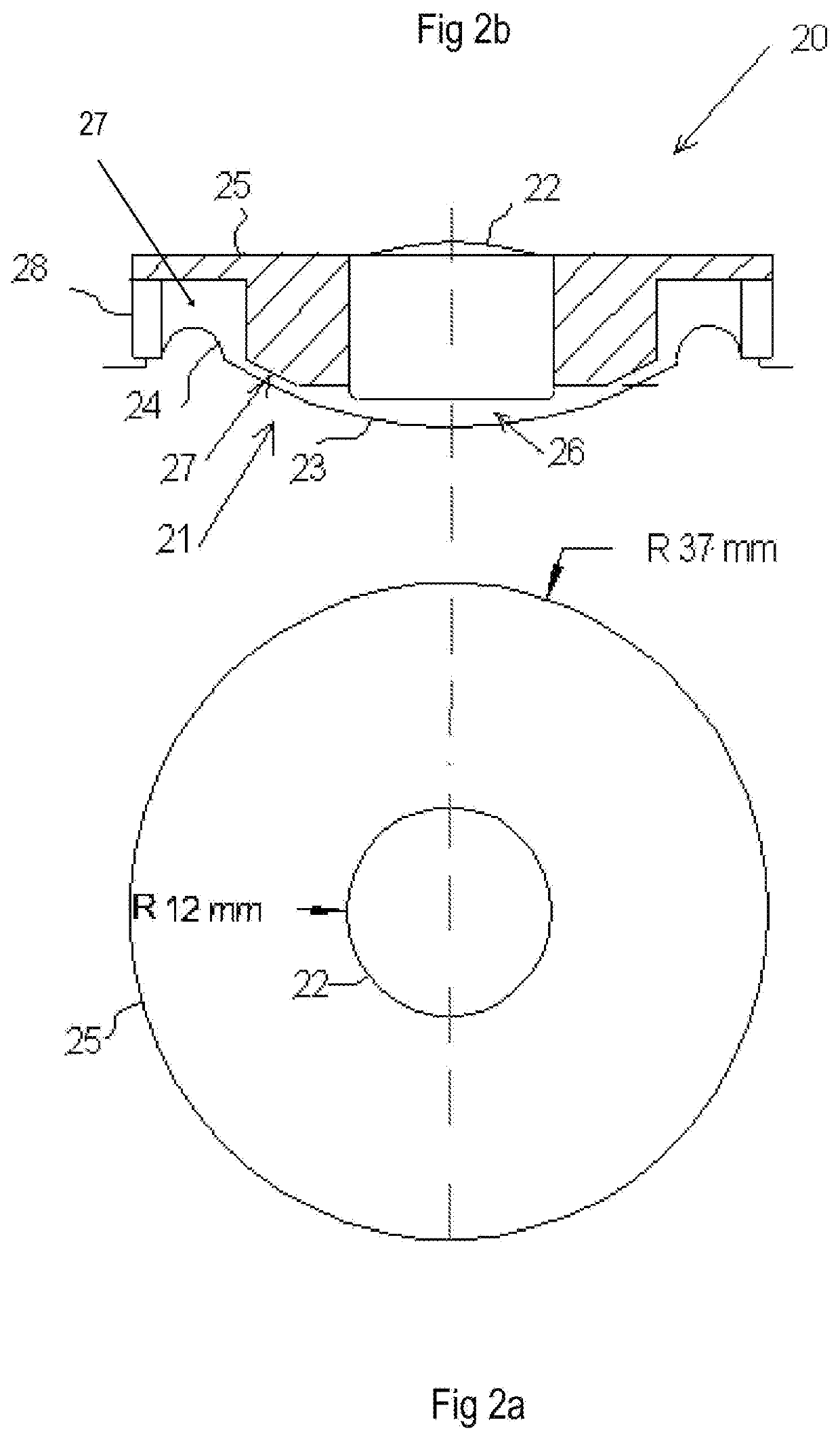 Acoustic filter for a coaxial electro-acoustic transducer
