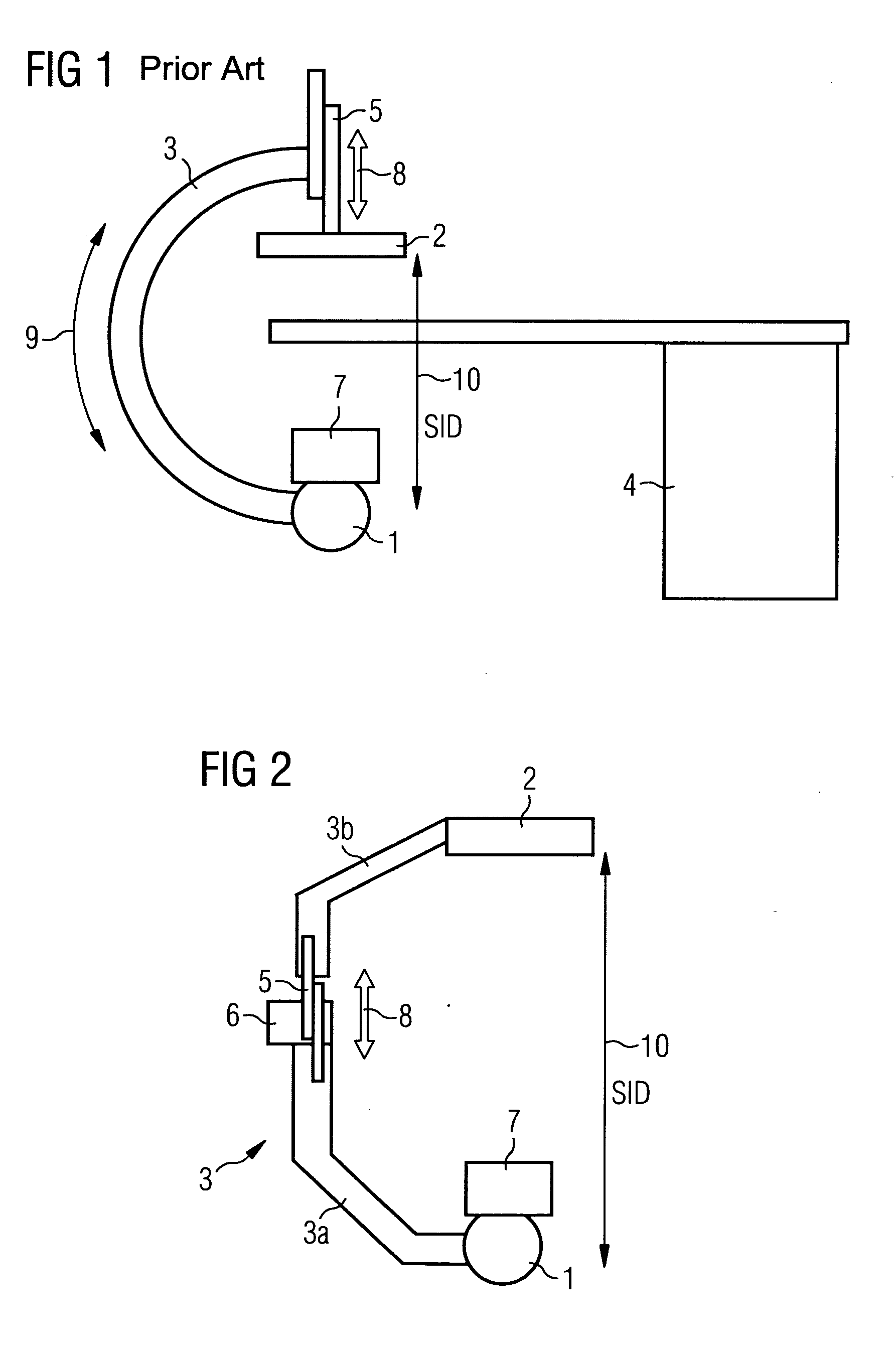 Medical system having a C-arm