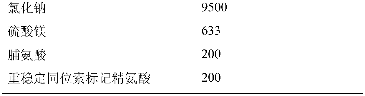 A kind of silac medium utilizing arginine-labeled bacteria and its preparation method and application