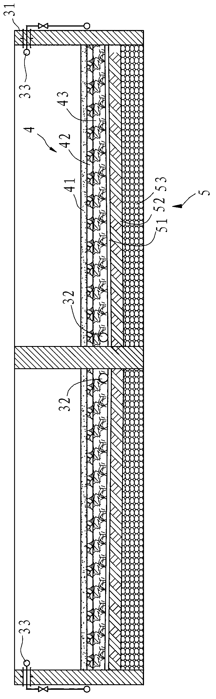 Sea water desalinization discharged sludge artificial wetland treatment system and treatment method thereof
