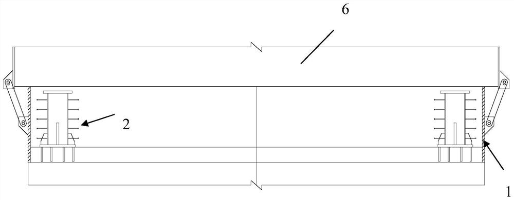 A construction method for the steel-concrete transition section of a separated railway bridge