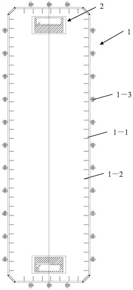 A construction method for the steel-concrete transition section of a separated railway bridge