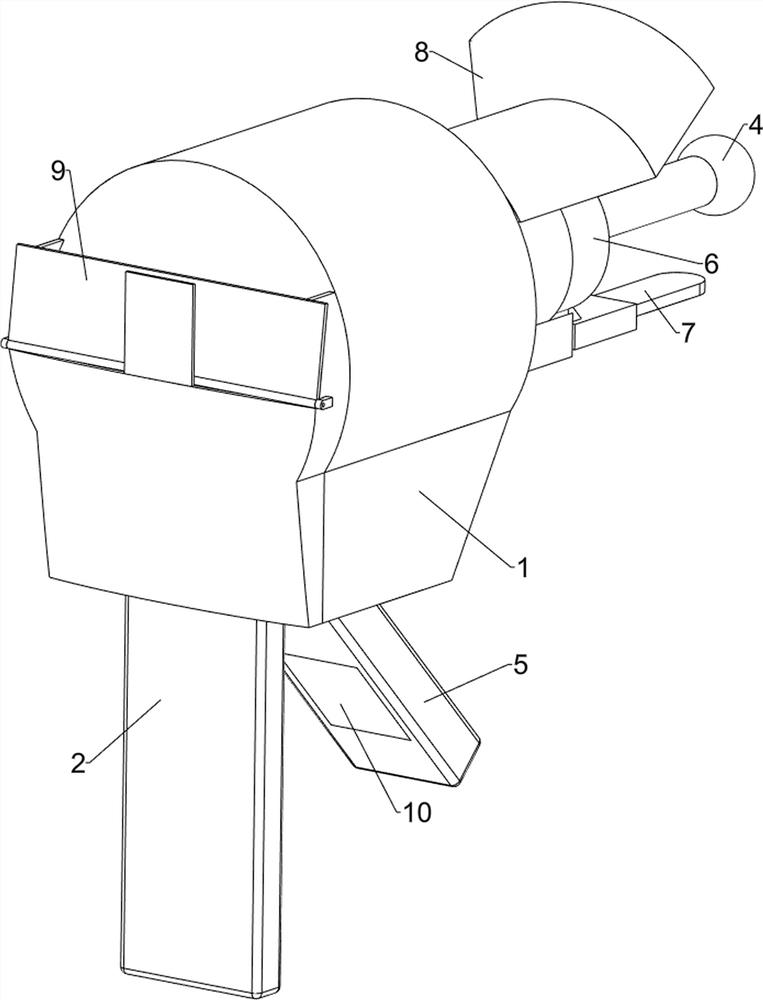 Pharyngeal medicine applying device for pharyngitis patient