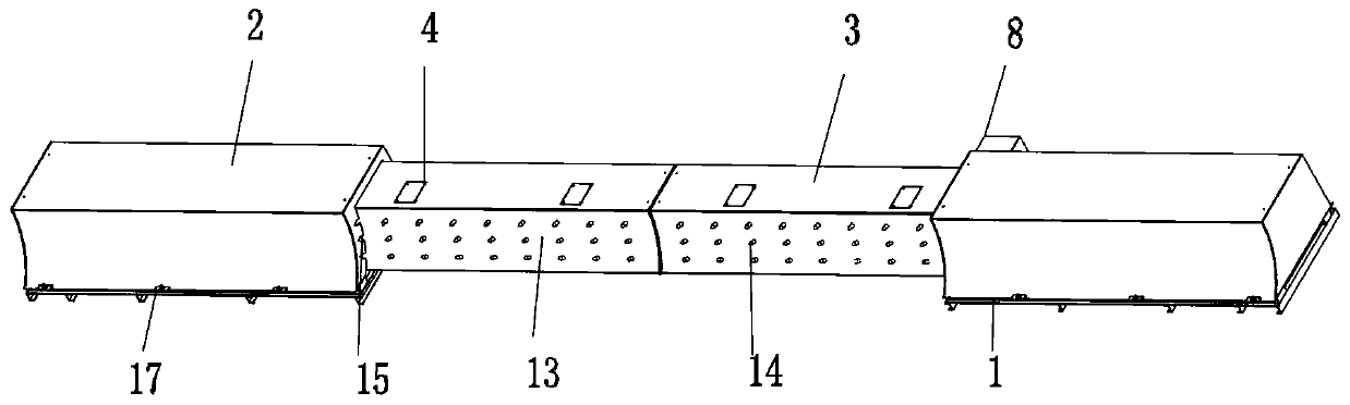 Translation telescopic roadblock machine