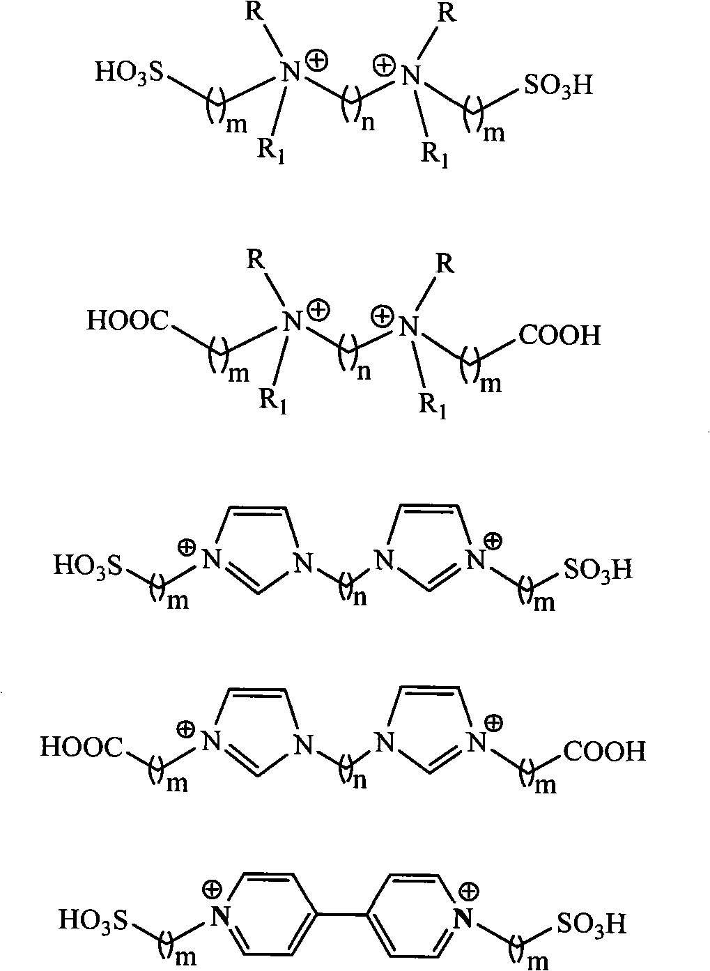 Method for synthesizing trioxymethylene by catalyzing formaldehyde cyclization reaction through bifunctional ionic liquid