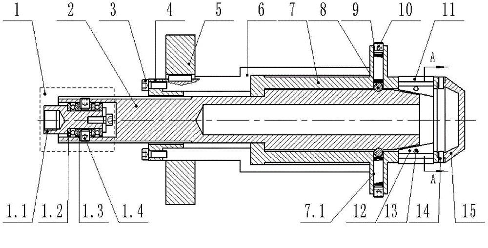 Mechanical expanding shaft