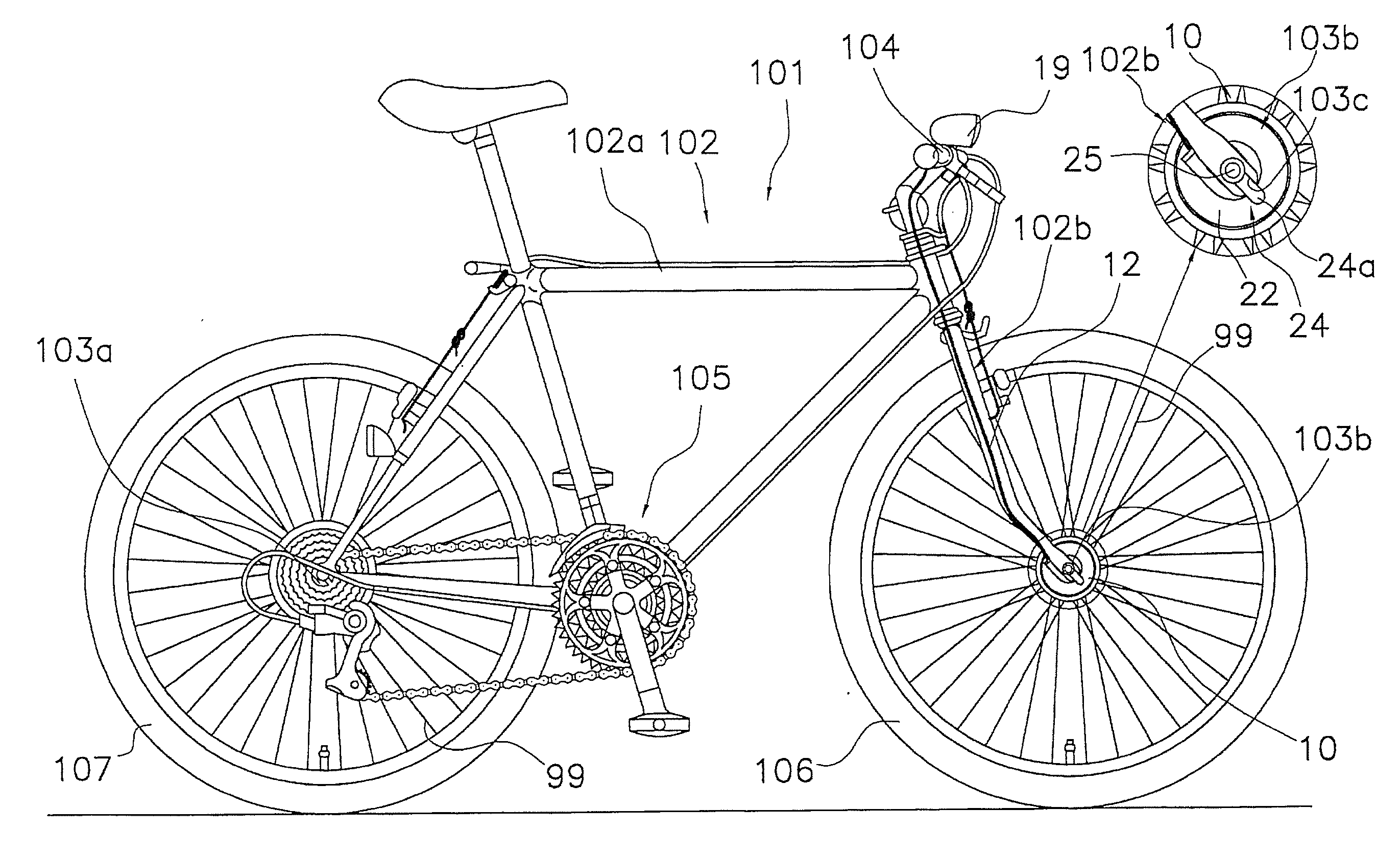 Bicycle generator hub