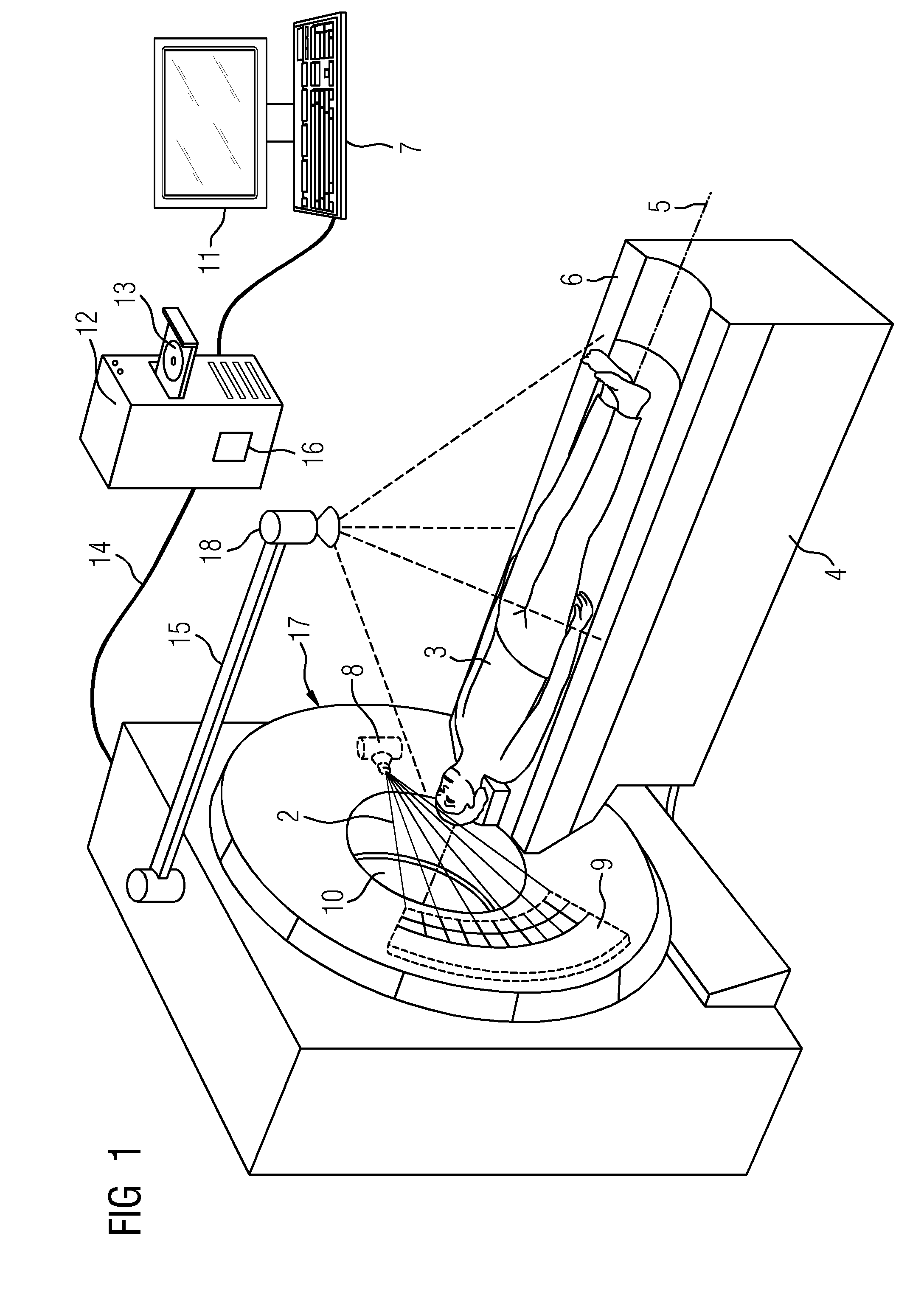 Method for determining an x-ray tube current profile, computer program, data carrier and x-ray image recording device