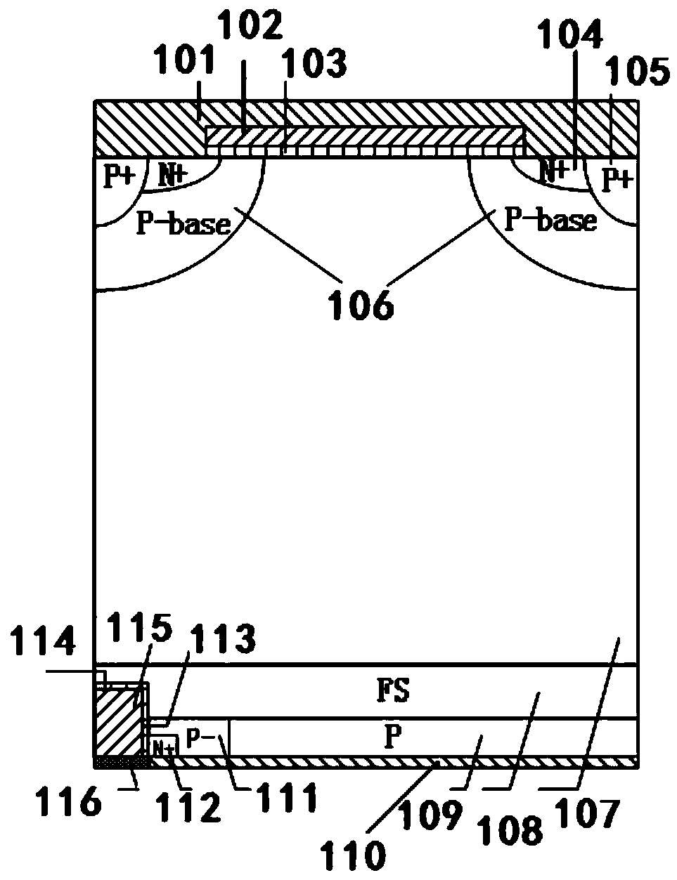 A bipolar power semiconductor device and a preparation method thereof
