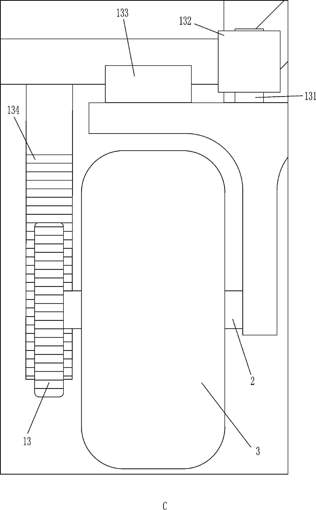 Machine for cleaning residual vines on vigna unguiculata vine pole