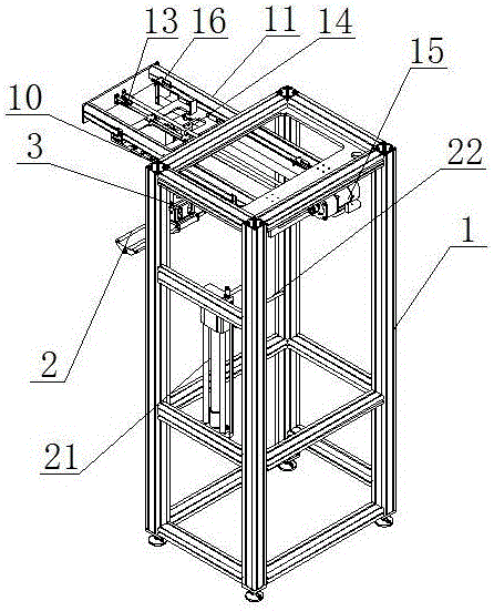 Full-automatic lightweight carrying and transferring system for cylindrical materials placed horizontally in axial direction