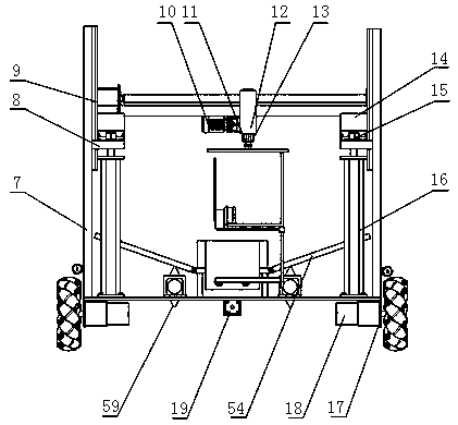 Automatic wheel carrying device