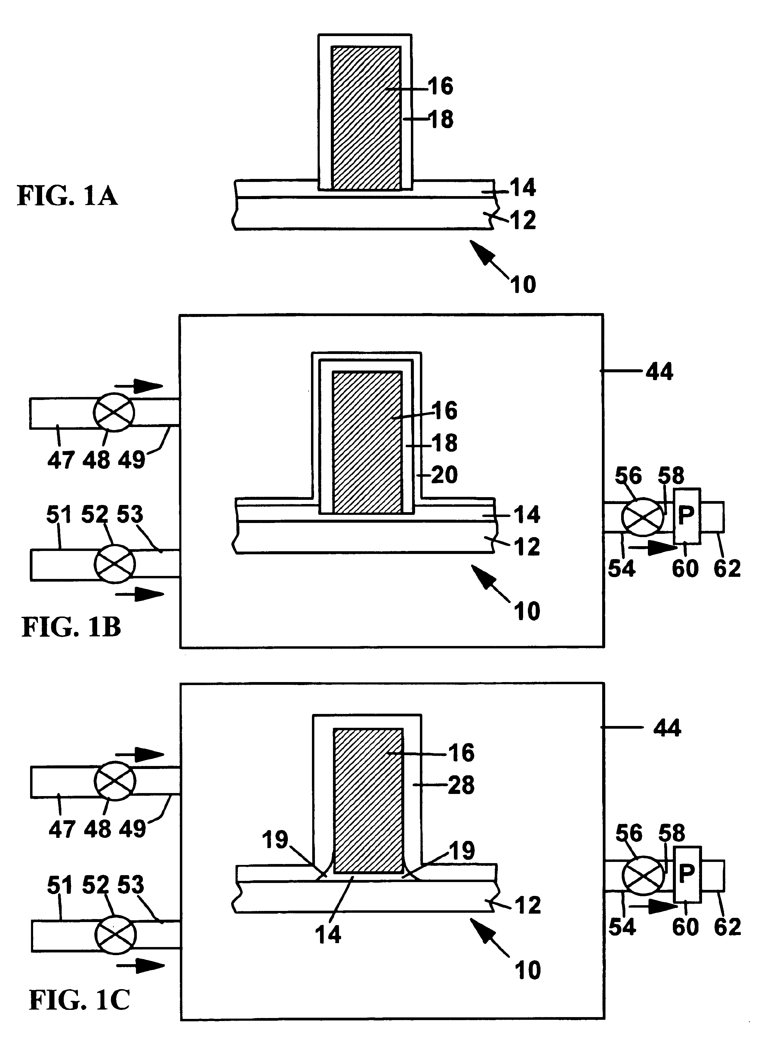 MOSFET device with in-situ doped, raised source and drain structures