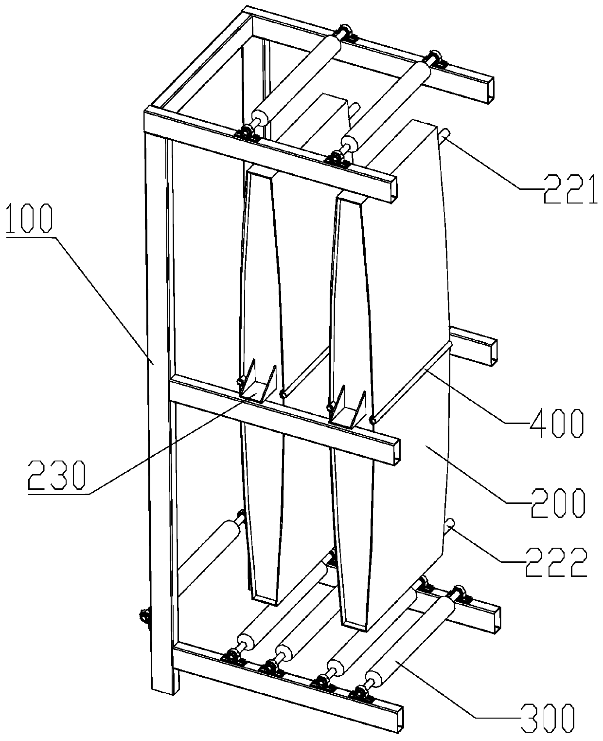 Novel tire base cloth drying device