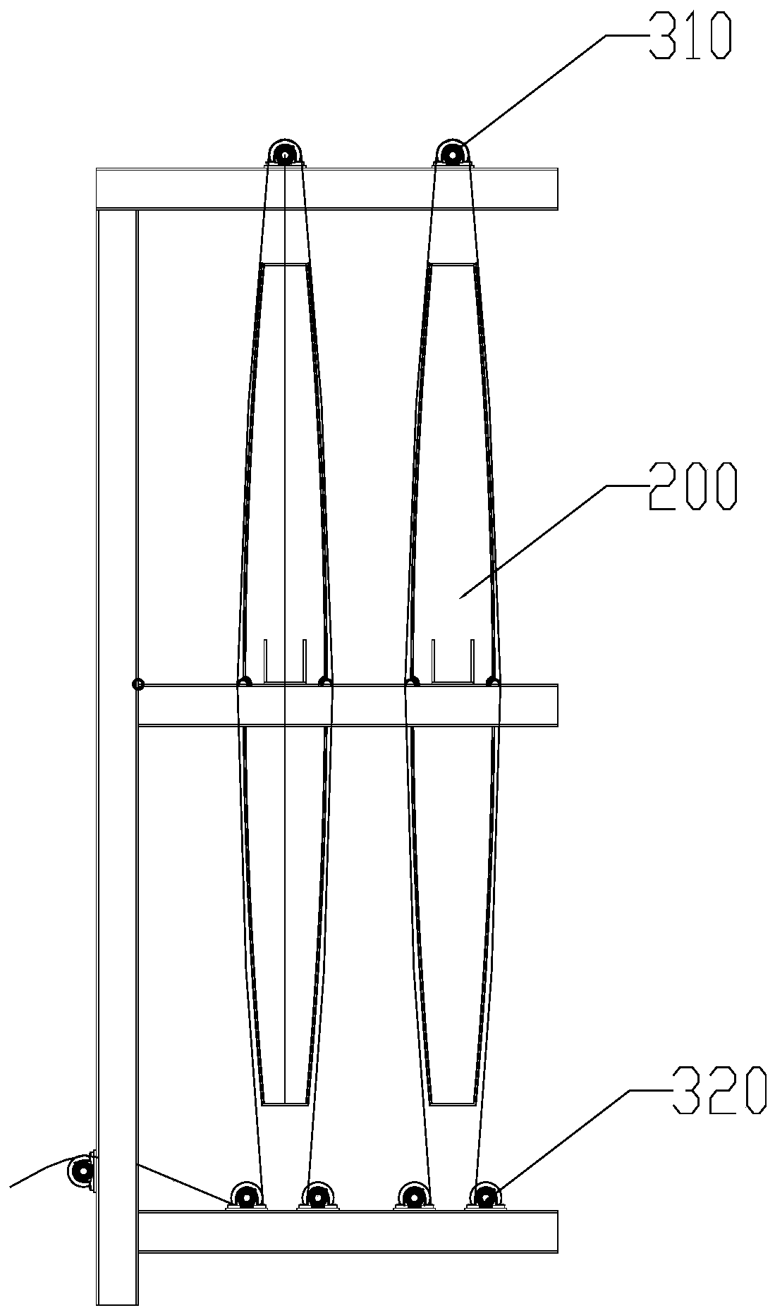 Novel tire base cloth drying device