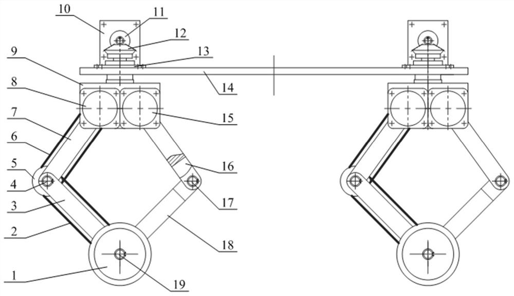Wheel-leg hybrid drive mining robot based on five-rod mechanism