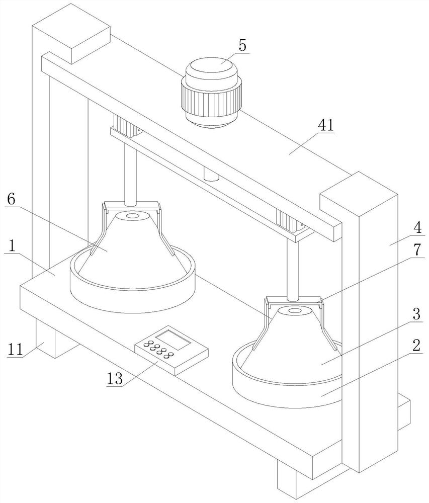 A device and method for processing the surface of a bimetal crushing wall of a cone crusher