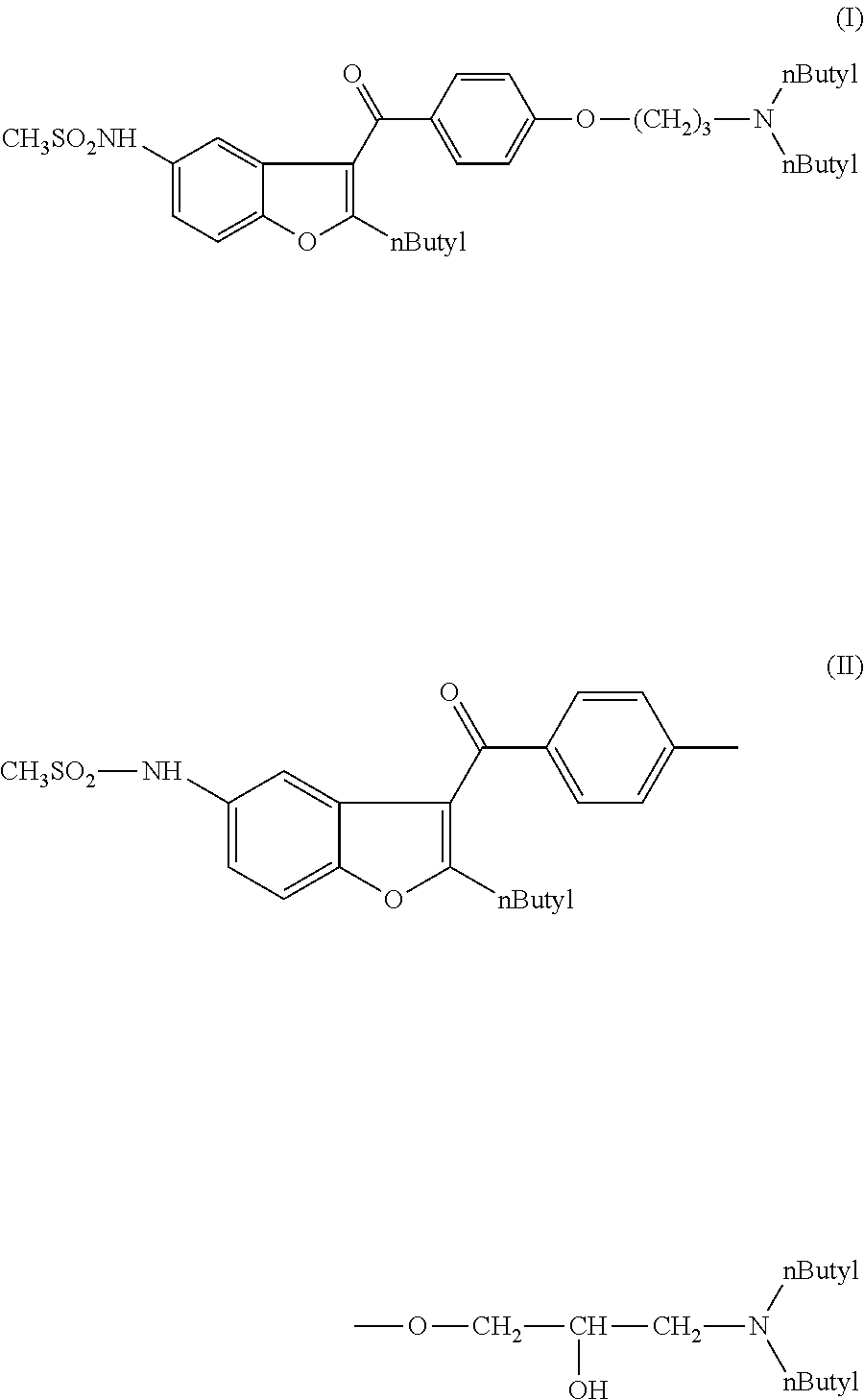 Process for preparation of dronedarone by removal of hydroxyl group