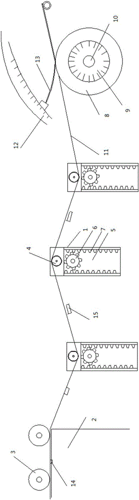 Film unwinding structure for digital film printing