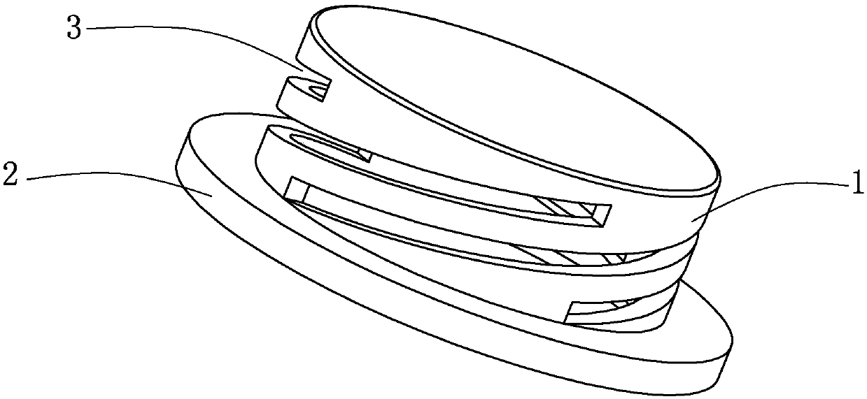 One-way breathing structure of anesthesia respirator