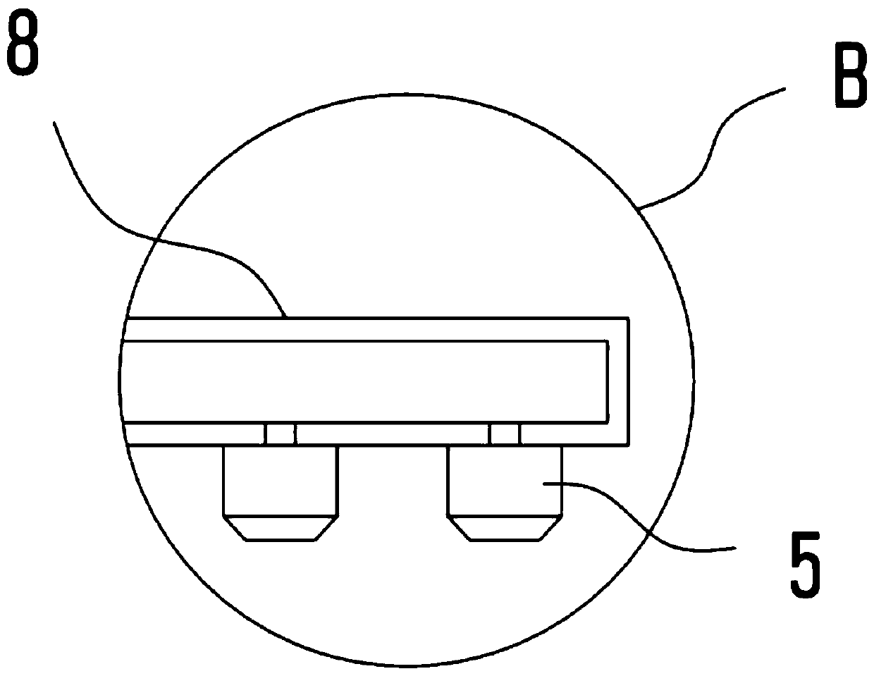 A rapid air cooling device for chemical production raw materials