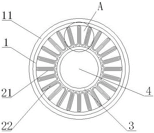 High-power filter core with function of sterilization