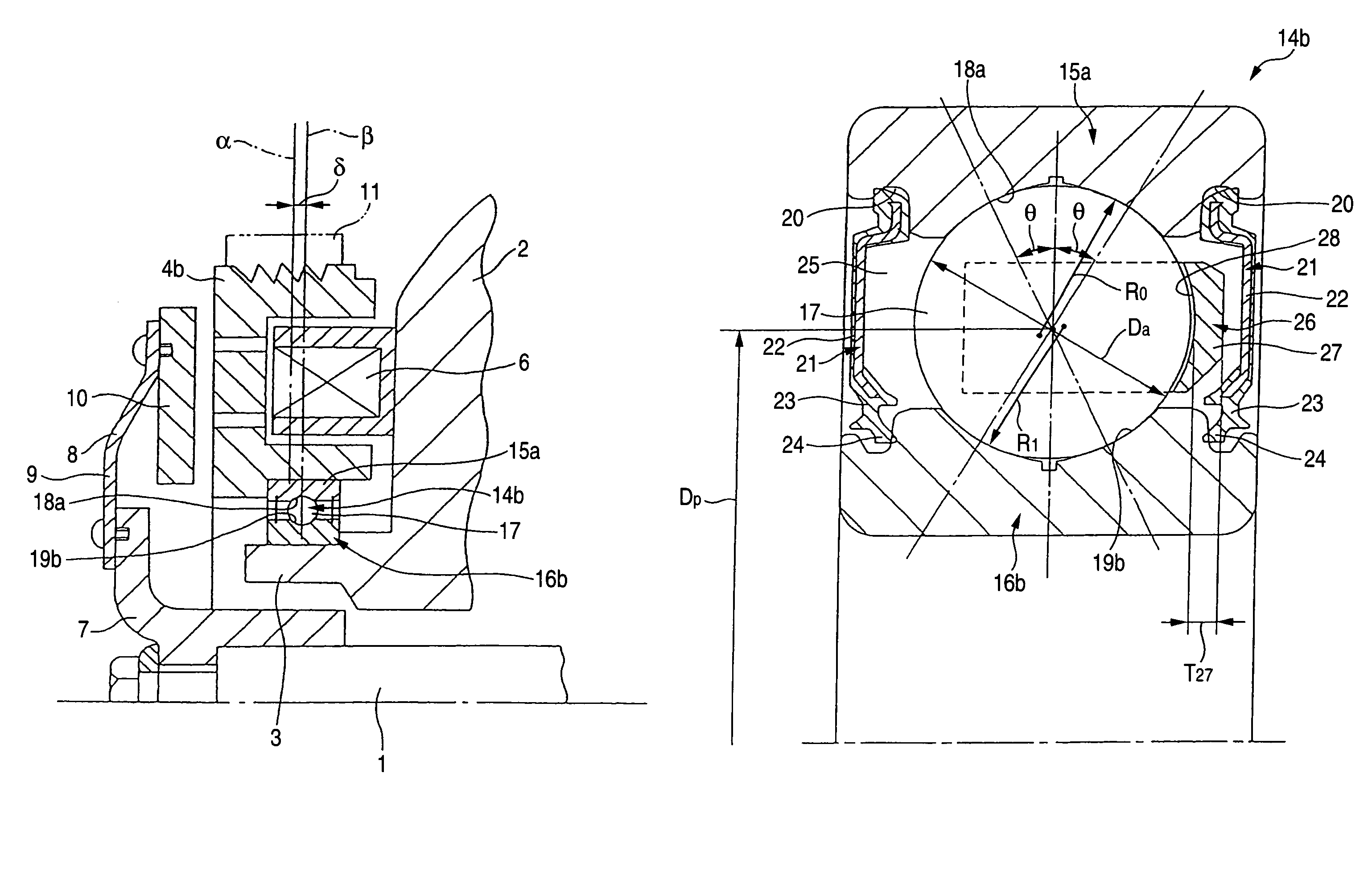 Pulley rotation support apparatus